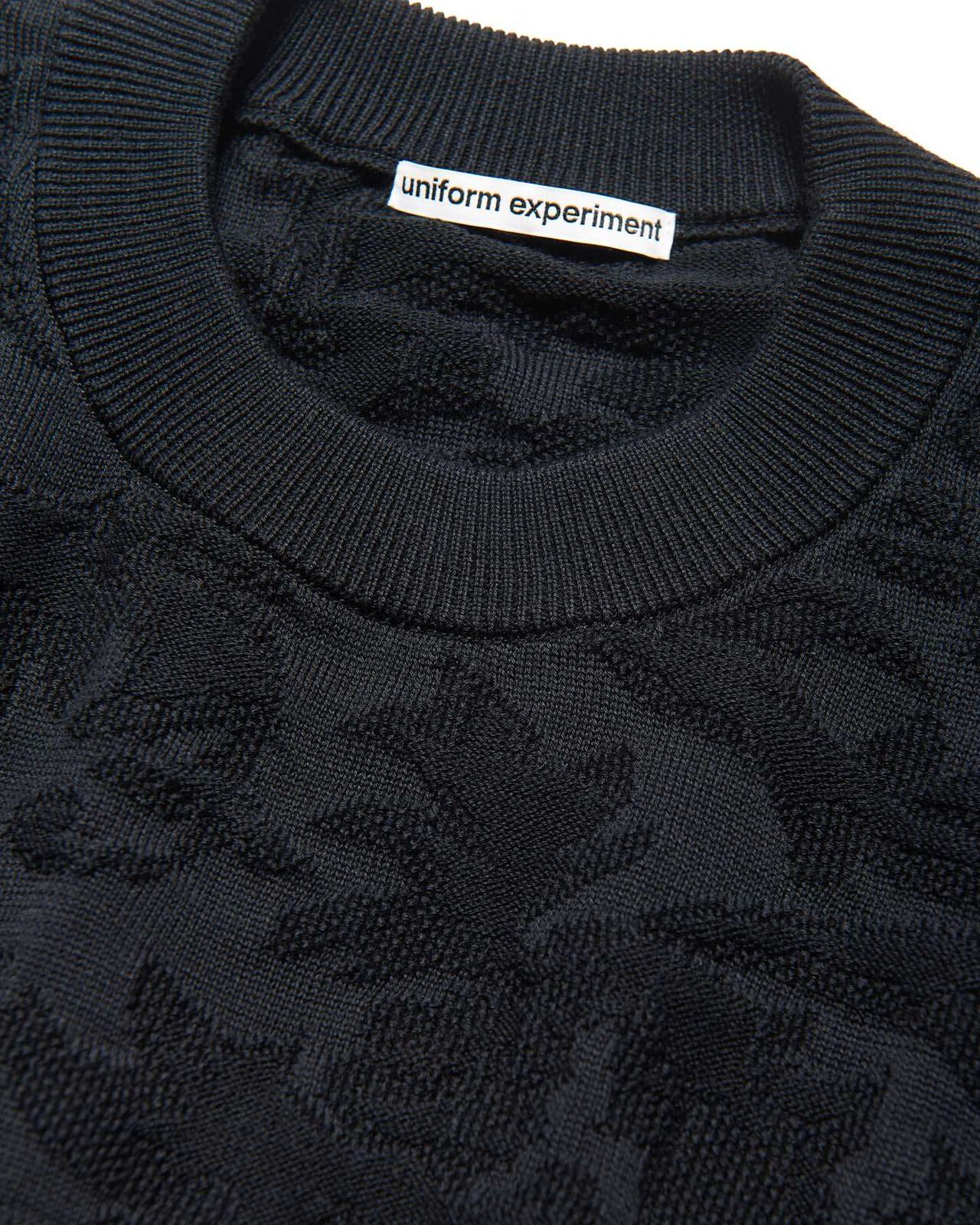 JACQUARD KNIT,BLACK, large image number 2