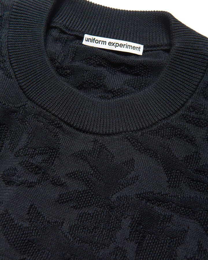 JACQUARD KNIT,BLACK, medium image number 2
