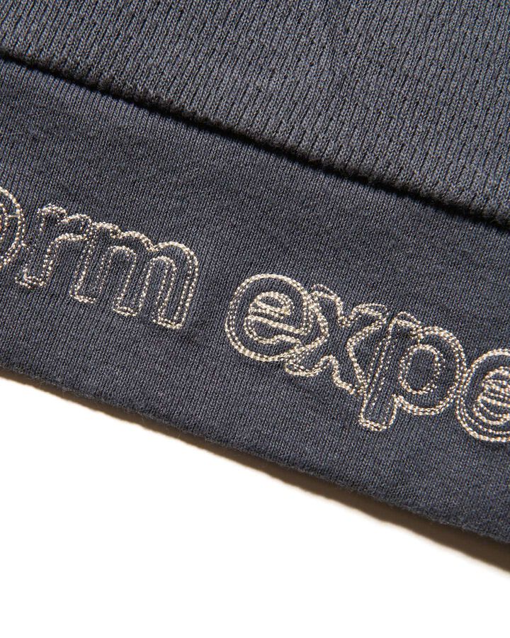 WAFFLE HIGHNECK TOP,CHARCOAL GRAY, medium image number 2