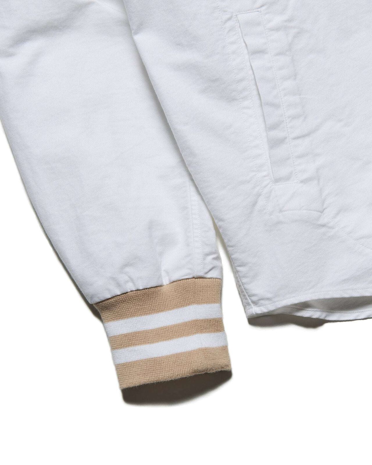 RIBBED REGULAR COLLAR SHIRT,WHITE, large image number 4