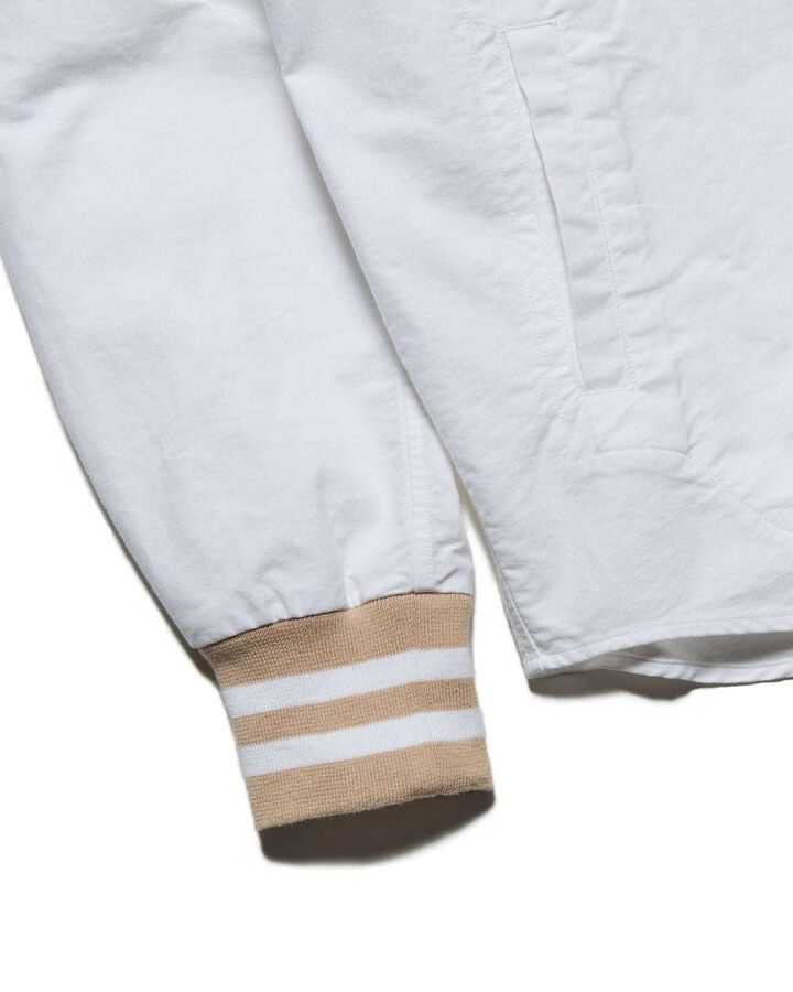 RIBBED REGULAR COLLAR SHIRT,WHITE, medium image number 4