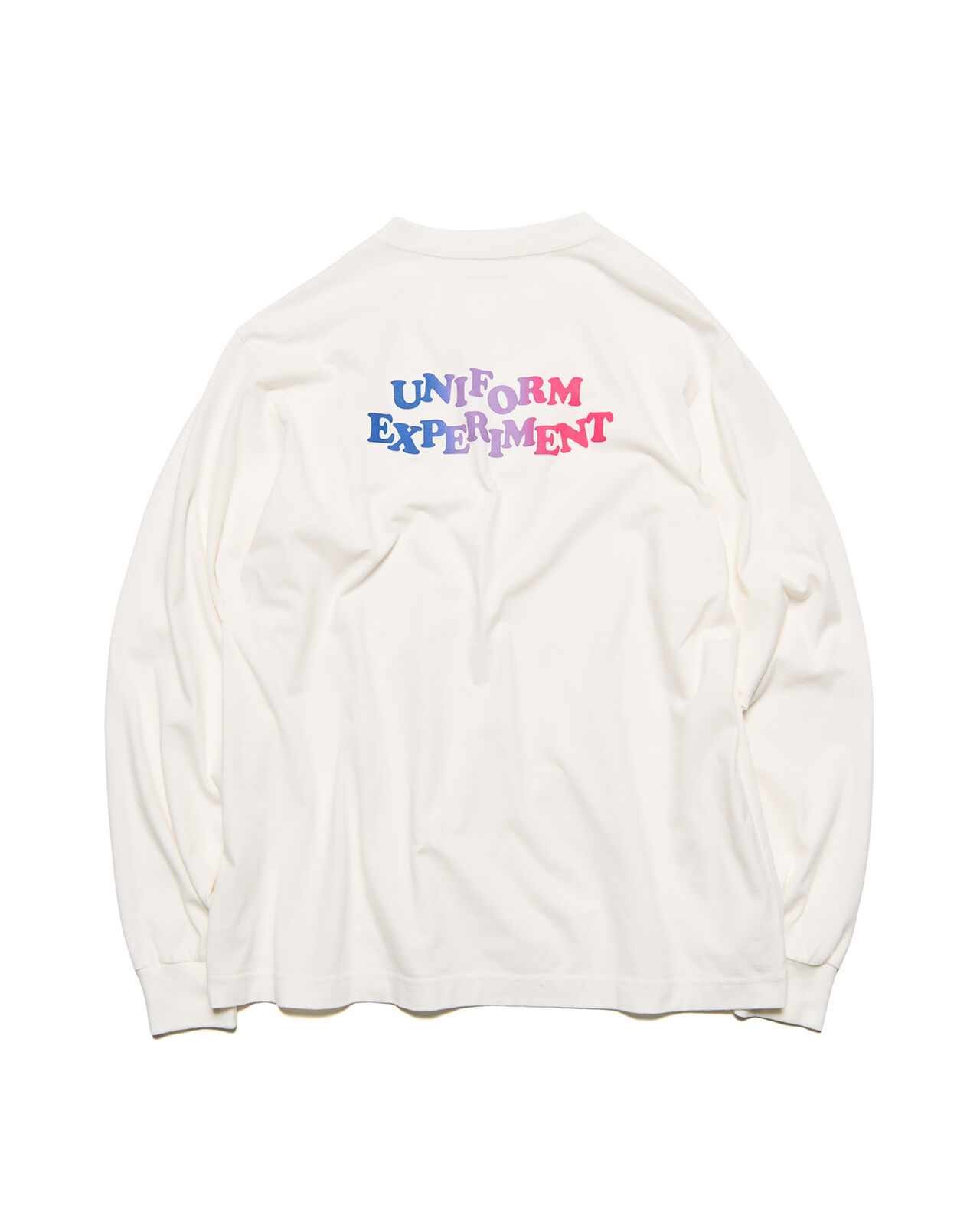 GRADATION LOGO L/S TEE,WHITE, large image number 1