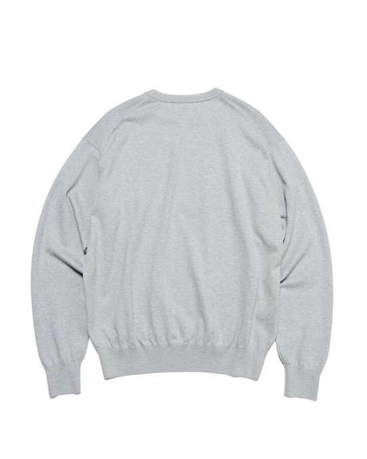 SPN WAPPEN CREWNECK KNIT,GRAY, medium image number 1