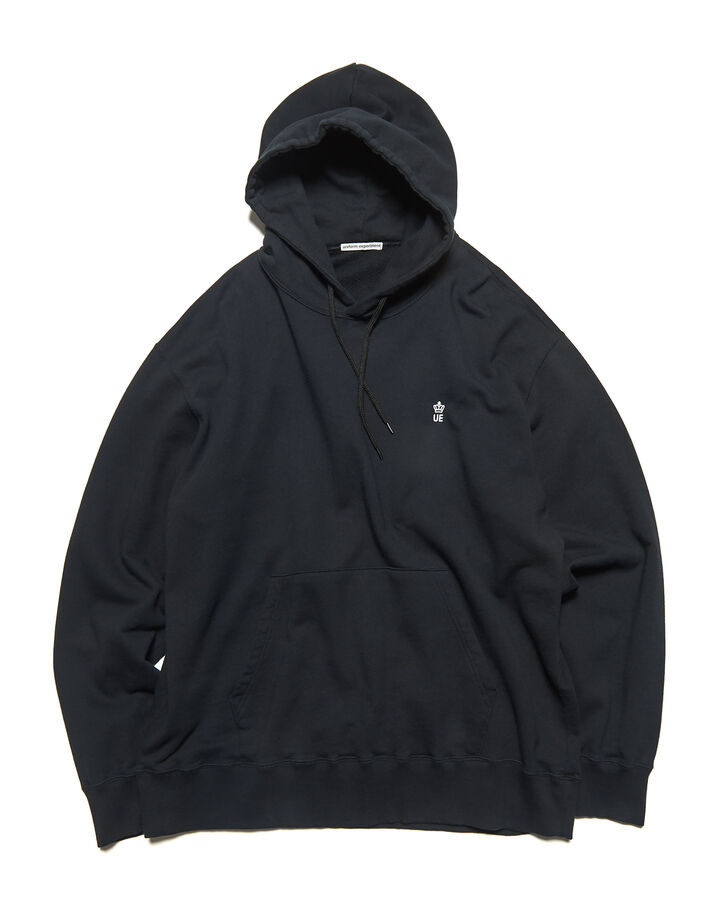 LOOSE SWEAT HOODIE,BLACK, medium