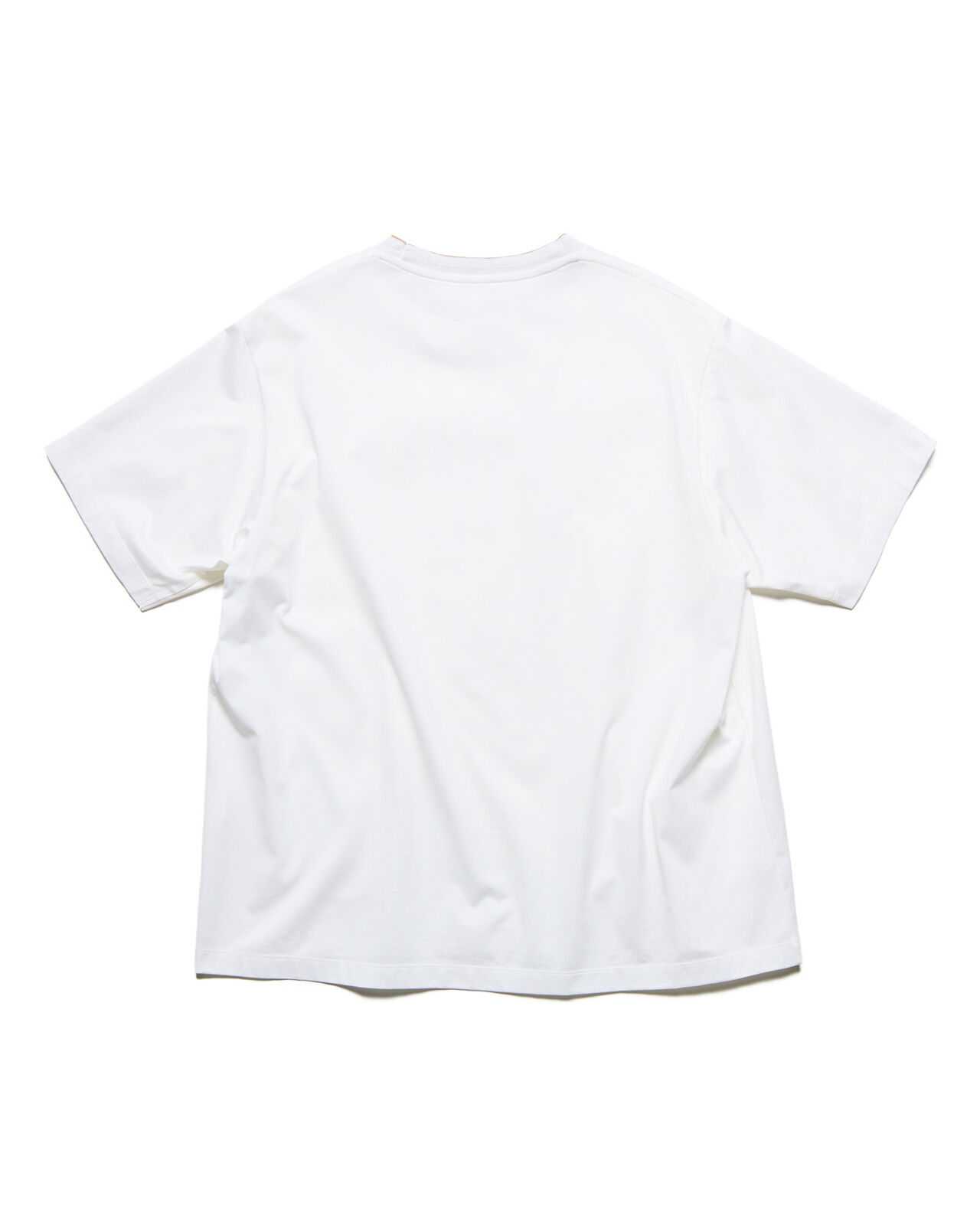 LUSTER COTTON DOUBLE RIB WIDE TEE,WHITE, large image number 1