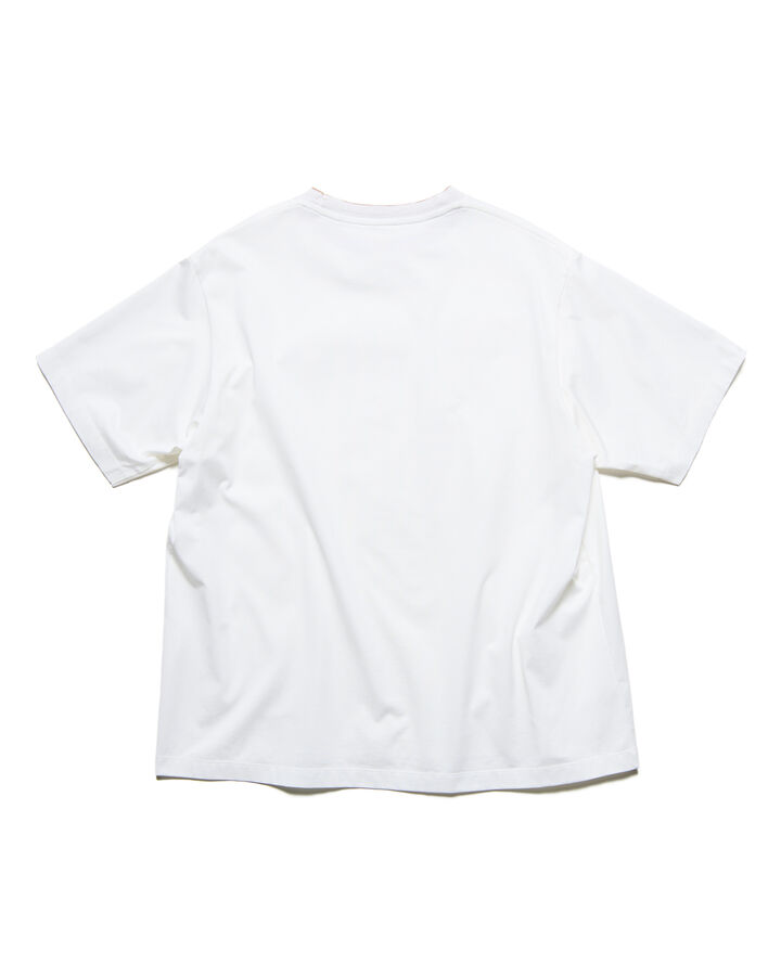 LUSTER COTTON DOUBLE RIB WIDE TEE,WHITE, medium image number 1