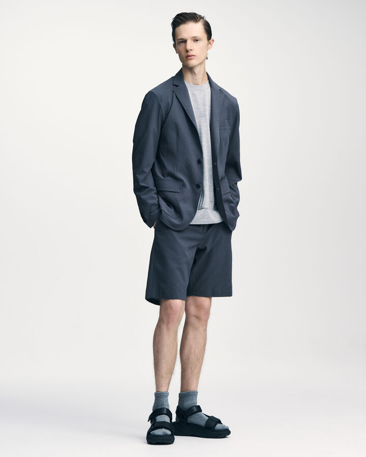 4WAY STRETCH SHIRRING SHORTS,GRAY, medium image number 5