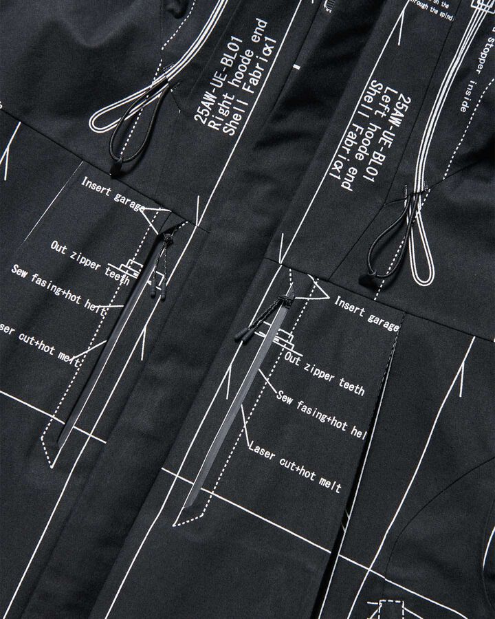 MAP-OUT 3LAYER MOUNTAIN PARKA,BLACK, medium image number 3