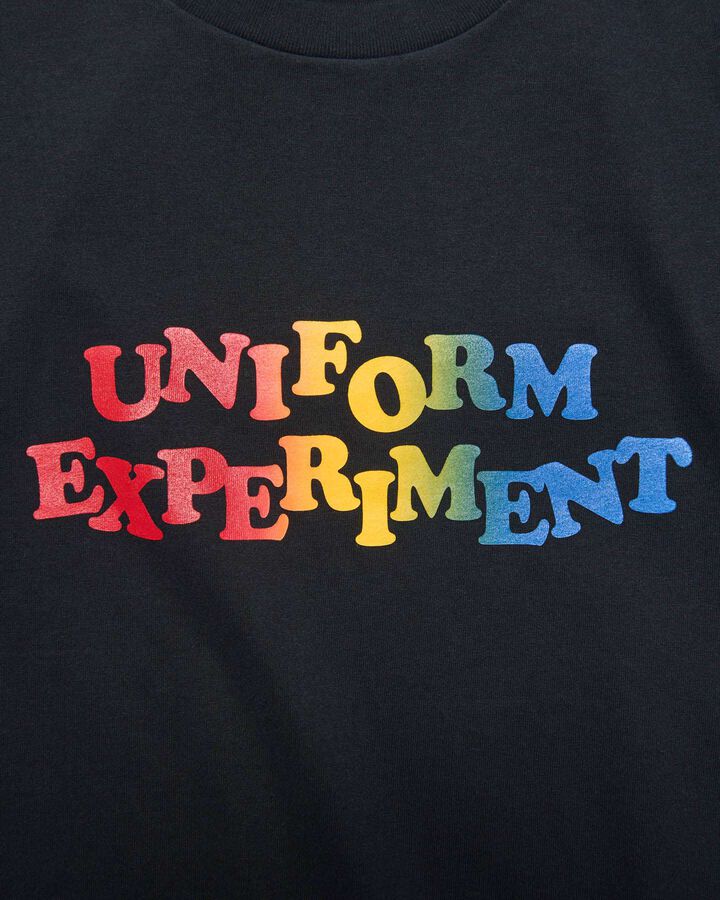 GRADATION LOGO S/S TEE,BLACK, medium image number 2