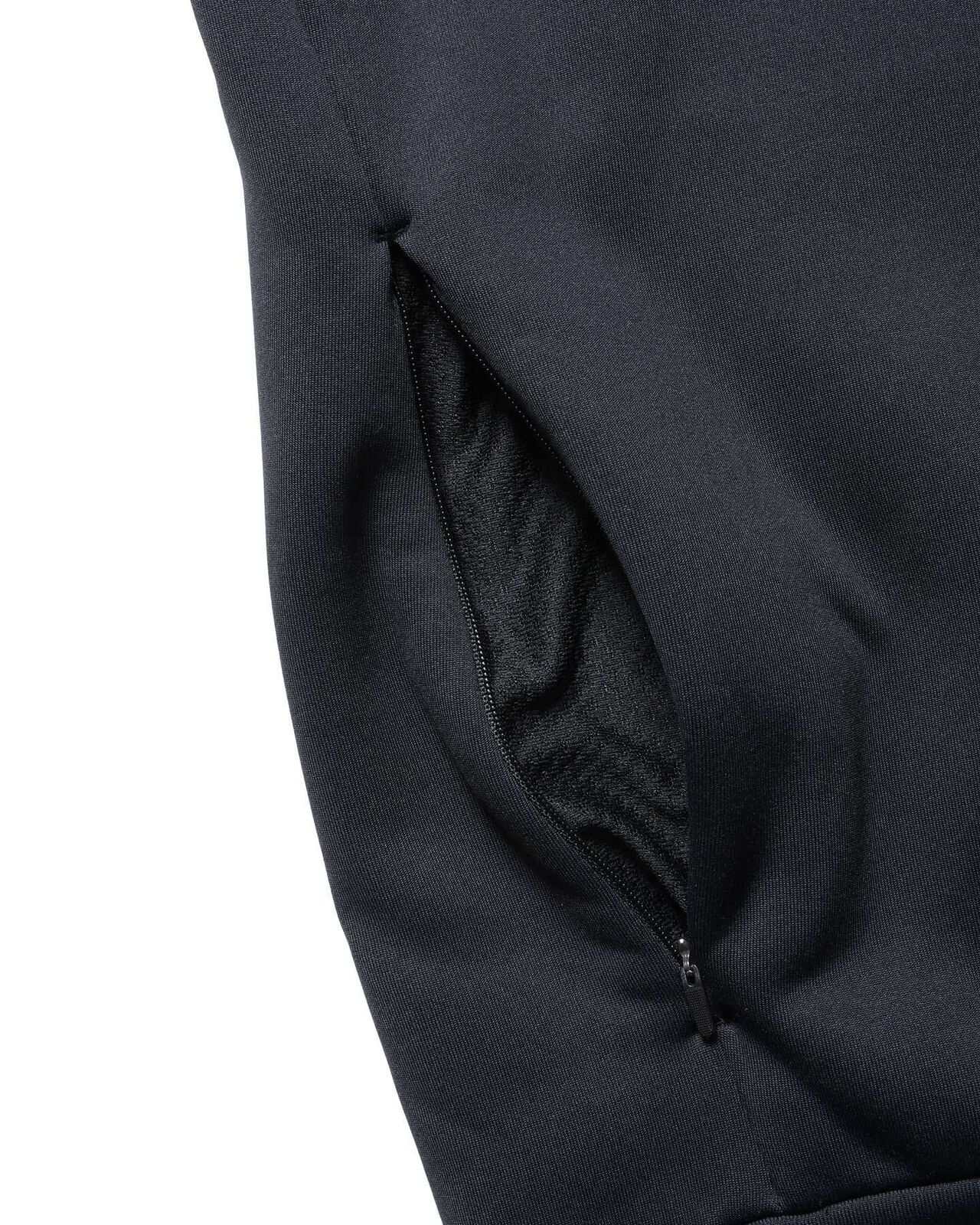 STRETCH FLEECE HOODIE,BLACK, large image number 3