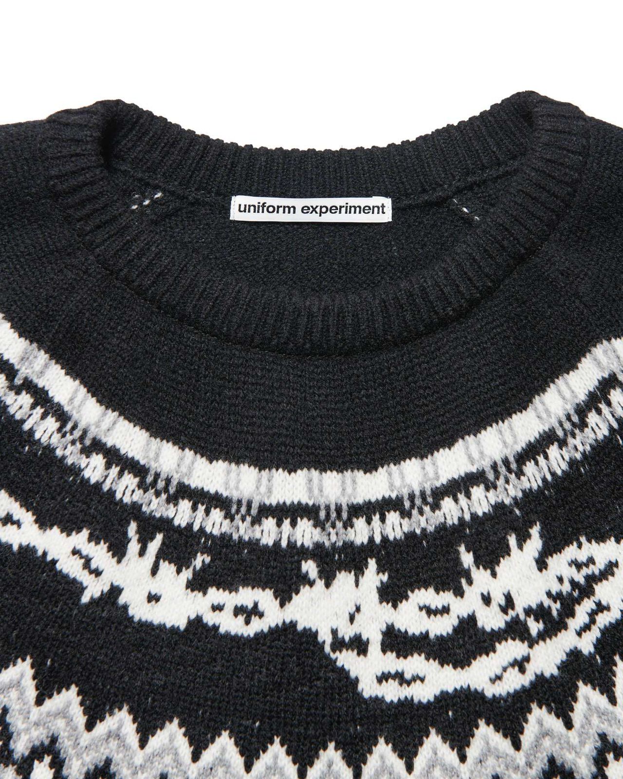 ENTANGLED NORDIC SWEATER,BLACK, large image number 2