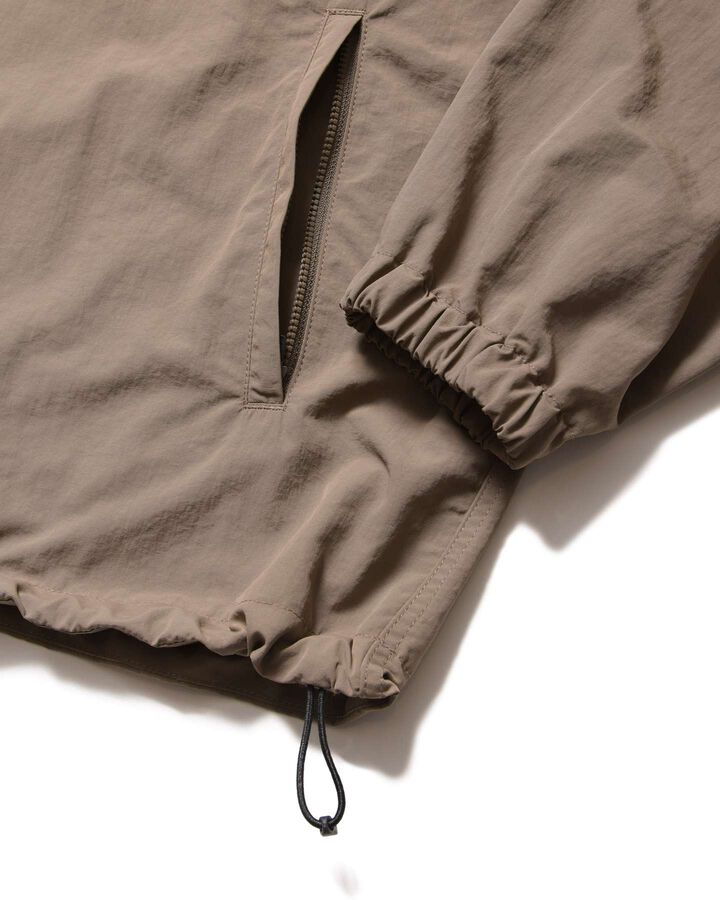 NYLON QUARTER-ZIP BLOUSON,MOCHA, medium image number 3