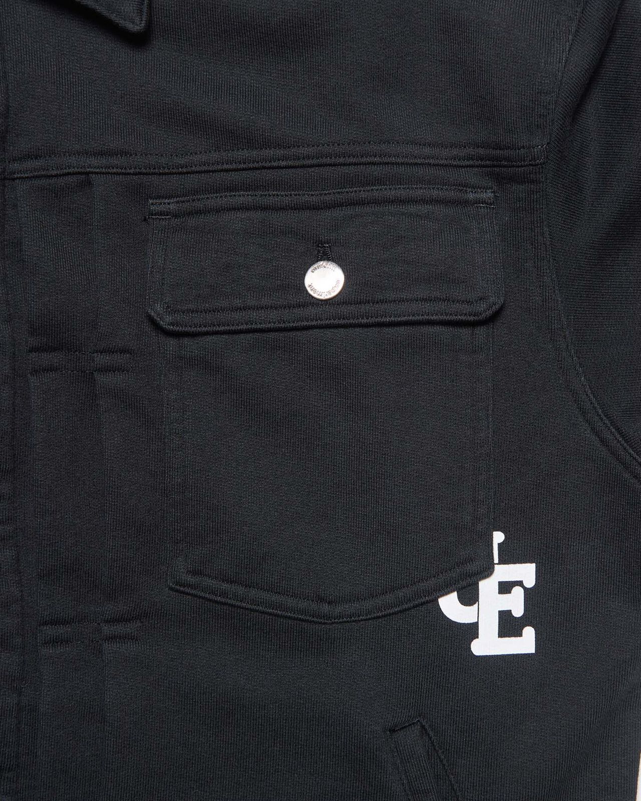 SWEAT TRUCKER JACKET,BLACK, large image number 3
