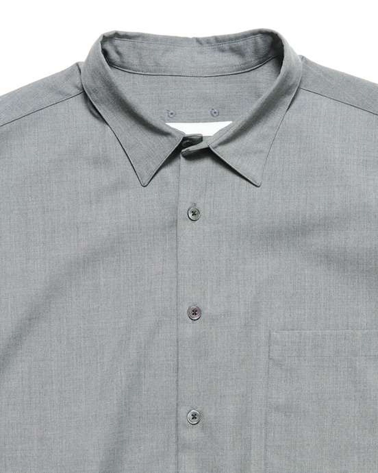 SUMMER STRETCH WOOL S/S SHIRT,GRAY, large image number 2