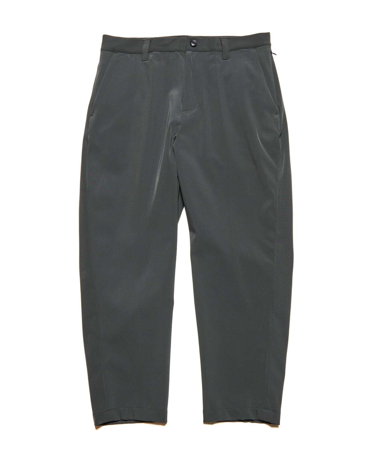 4WAY STRETCH TAPERED CROPPED PANTS,CHARCOAL GRAY, large image number 0
