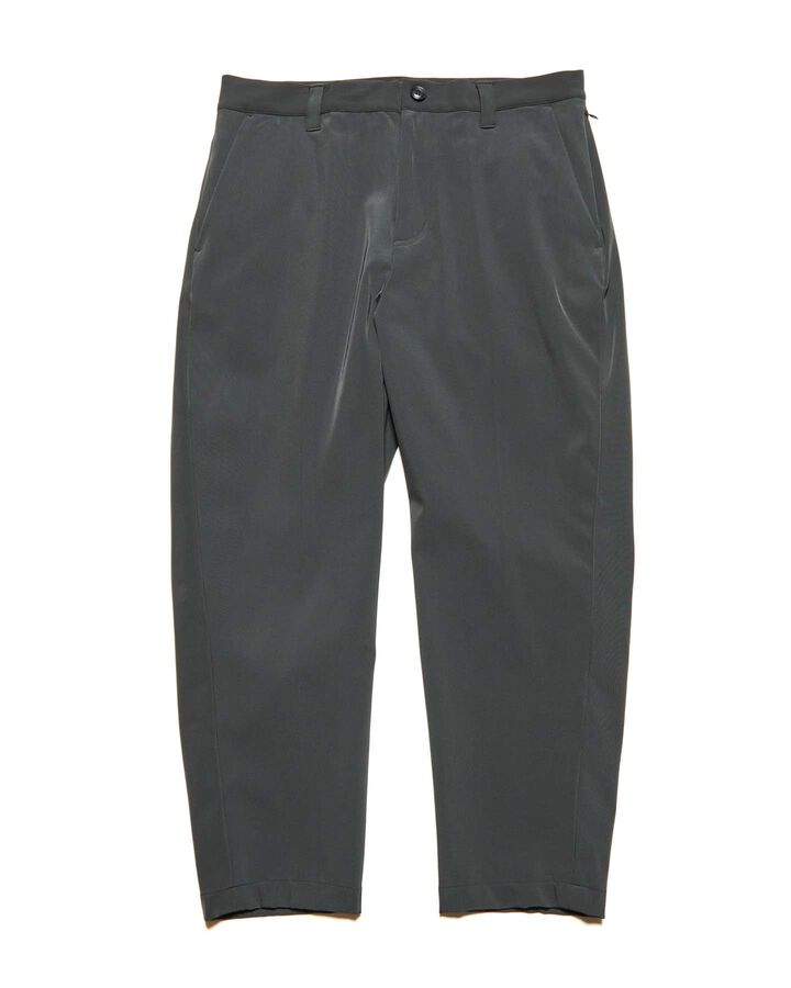 4WAY STRETCH TAPERED CROPPED PANTS,CHARCOAL GRAY, medium image number 0