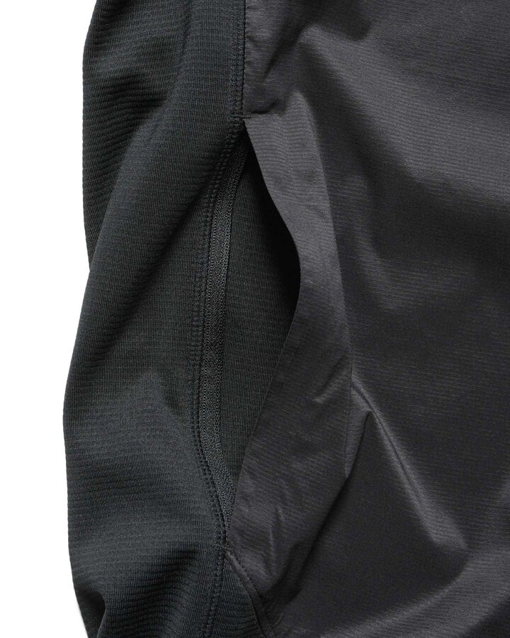 GRID FLEECE HYBRID BLOUSON,BLACK, medium image number 3
