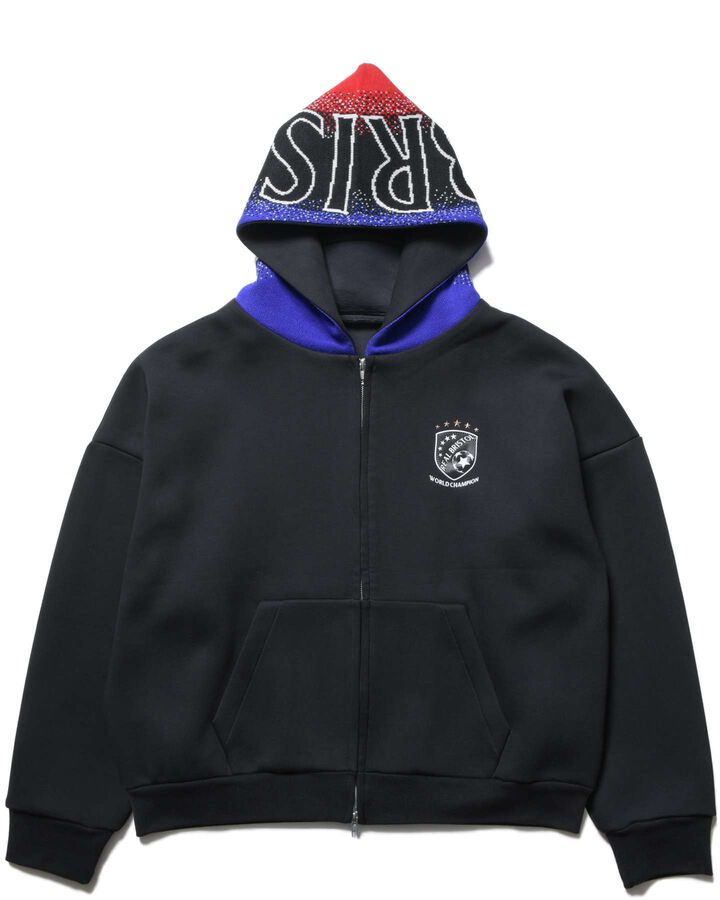 CHAMPIONS BONDING SWEAT ZIP-UP HOODIE,BLACK, medium