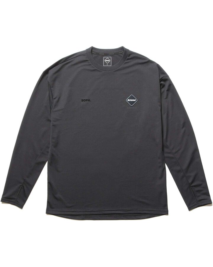 L/S ATHLETIC TOP,CHARCOAL GRAY, medium image number 0