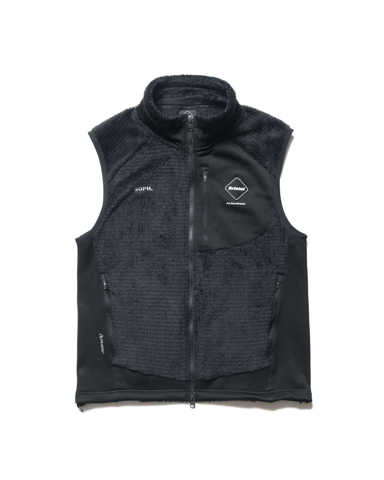 HYBRID FLEECE VEST,BLACK, large image number 0