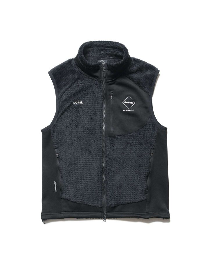 HYBRID FLEECE VEST,BLACK, medium