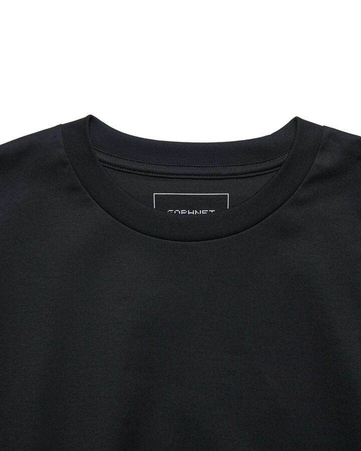 LUSTER COTTON ESSENTIAL L/S TEE,BLACK, medium image number 2