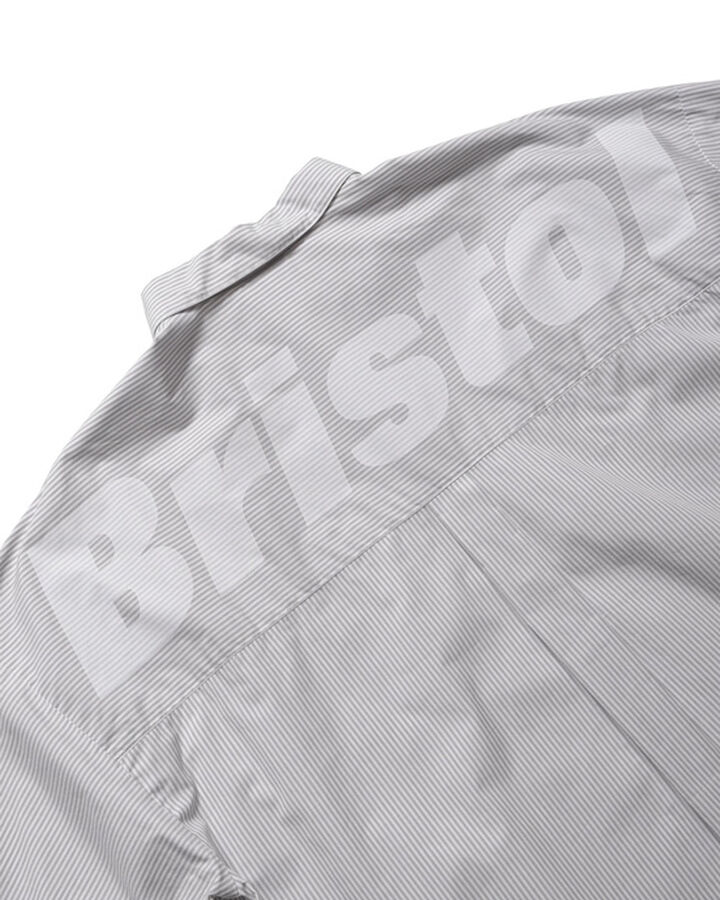 BIG LOGO L/S BAGGY SHIRT,GRAY STRIPE, medium image number 2
