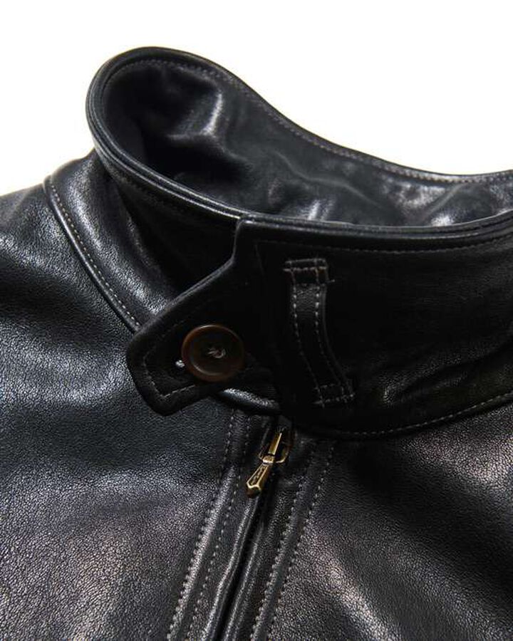 LEATHER BLOUSON,BLACK, medium image number 2