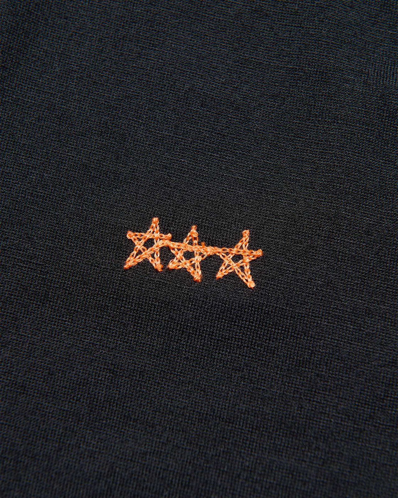 STAR STITCHED WASHABLE SWEATER,BLACK, large image number 2