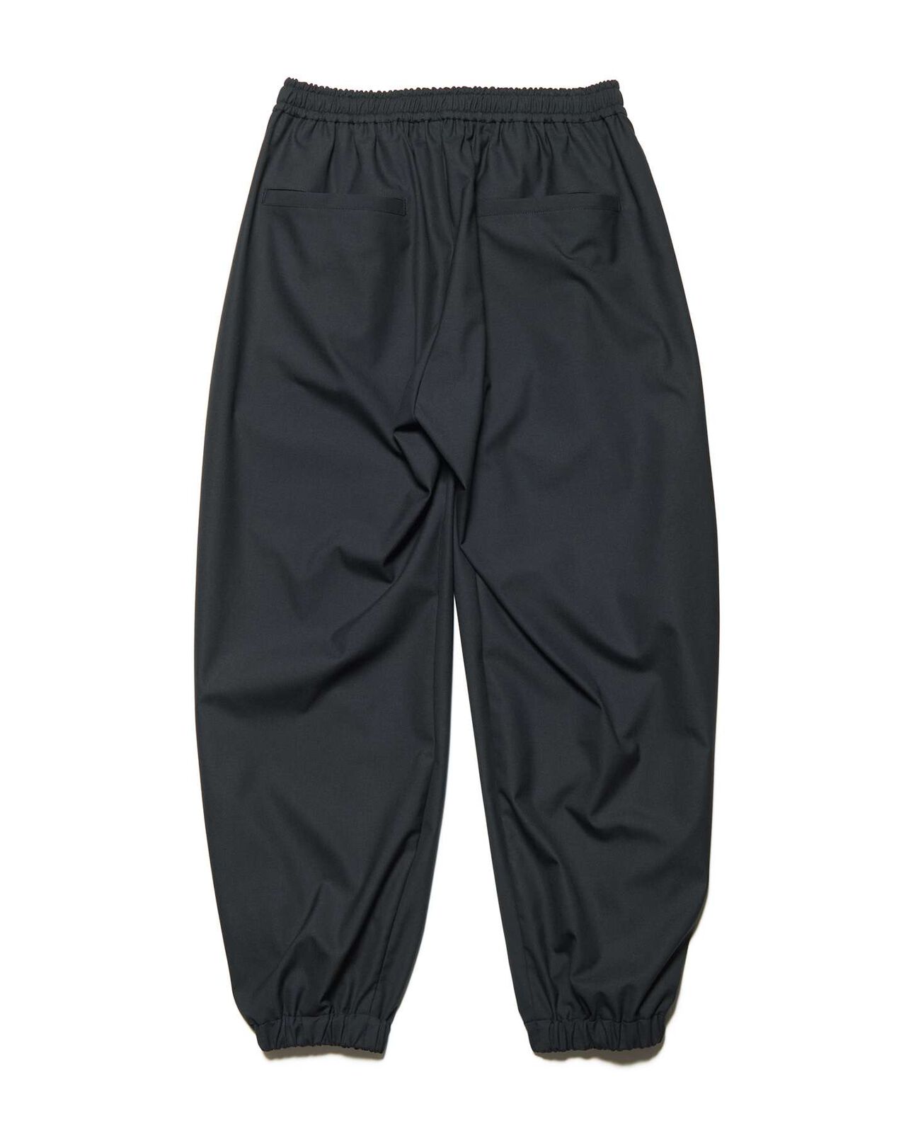 STRETCH WOOL SIDE POCKET JOGGER PANTS,BLACK, large image number 1