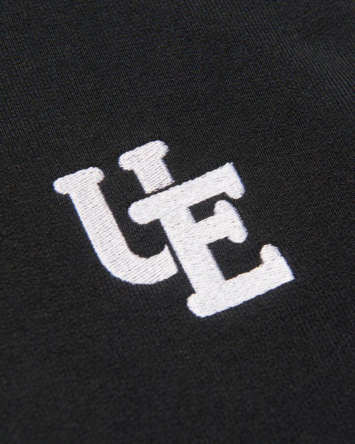 STAR PRINT CHECK LINING SWEAT HOODIE,BLACK, medium image number 2