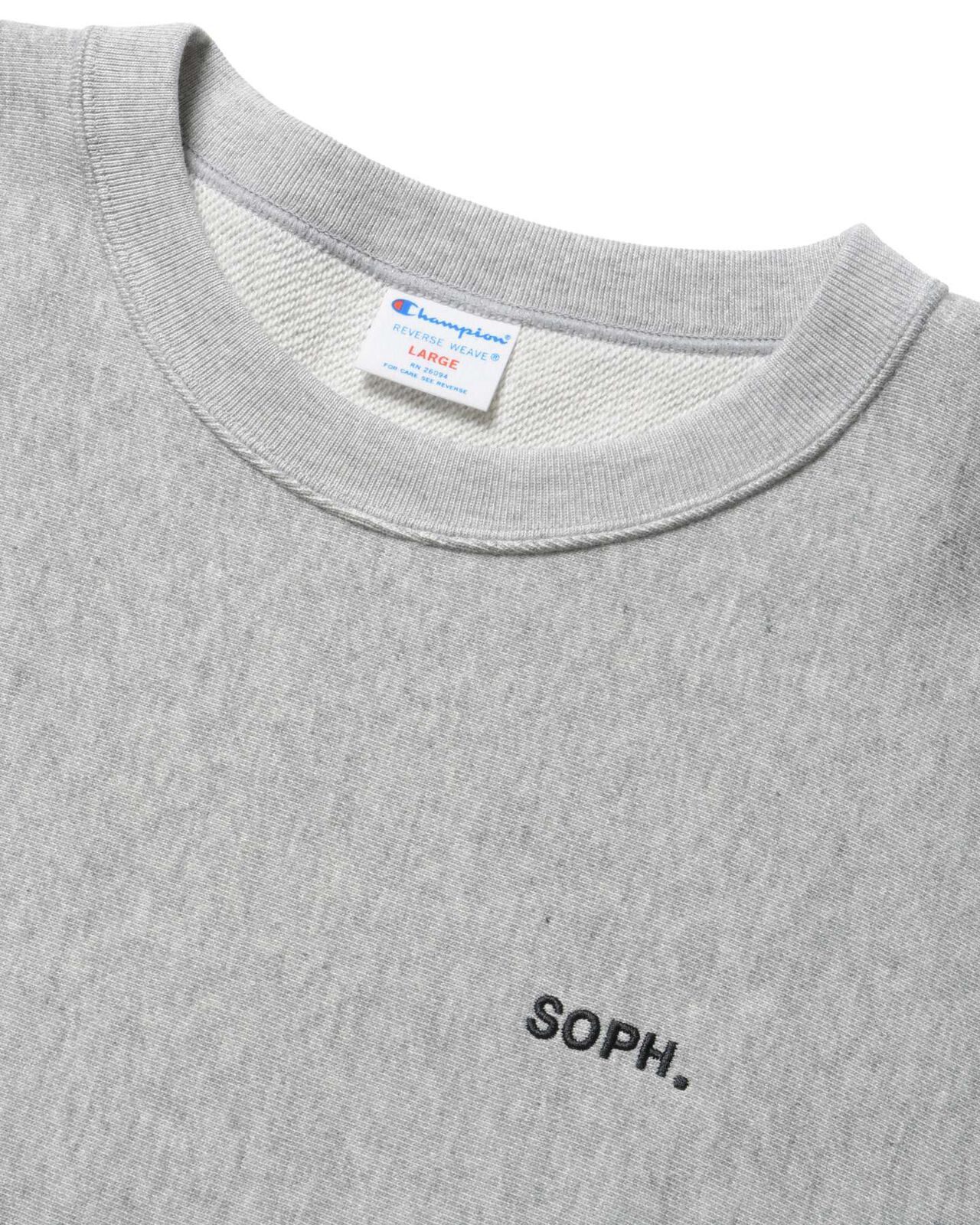 Champion REVERSE WEAVE BASIC S/S CREWNECK SWEAT,GRAY, large image number 2