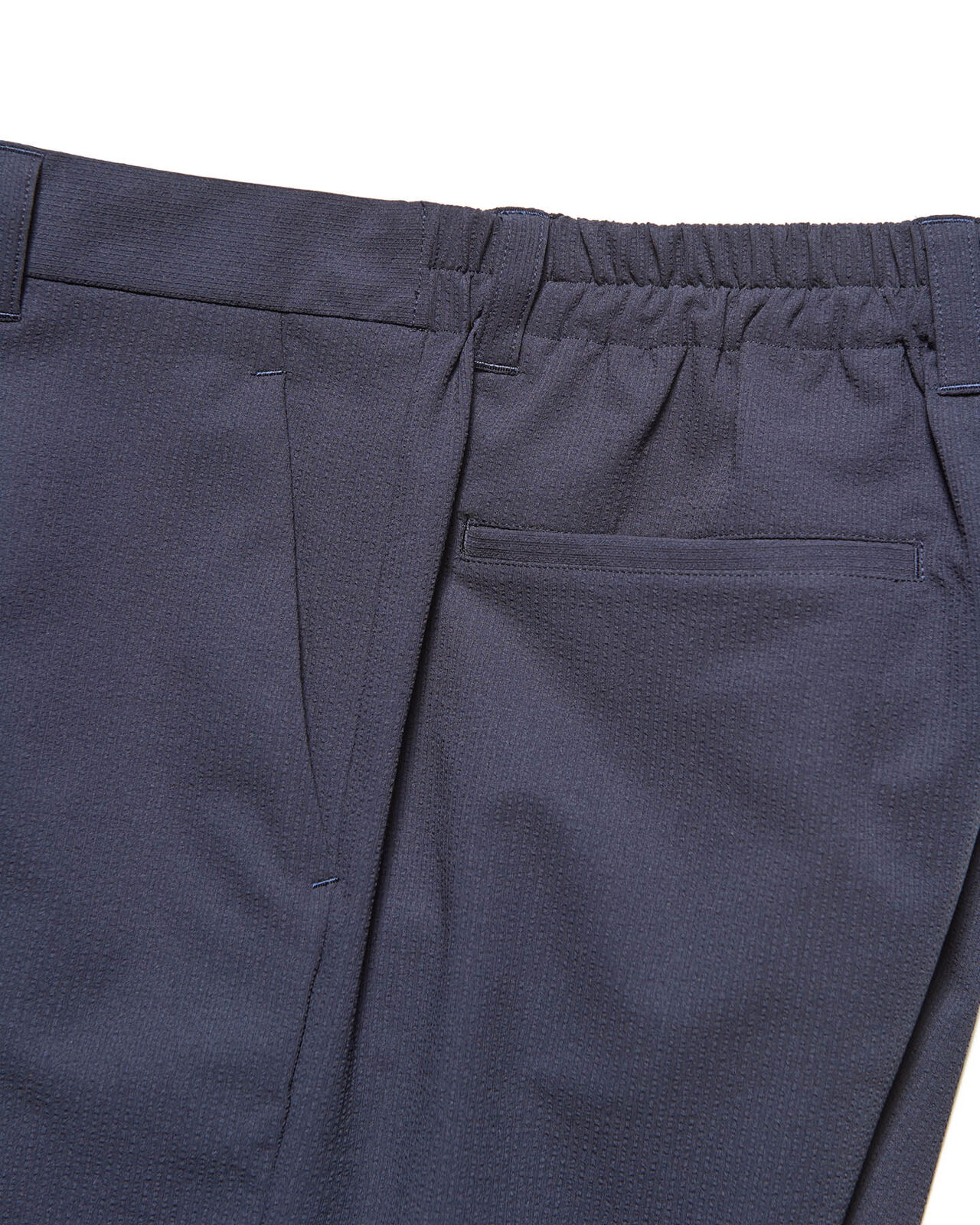 4WAY STRETCH SHIRRING SHORTS,NAVY, large image number 2
