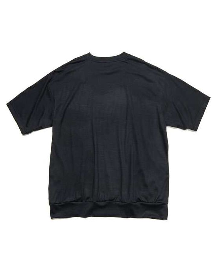 WASHABLE WOOL S/S TOP,BLACK, medium image number 1