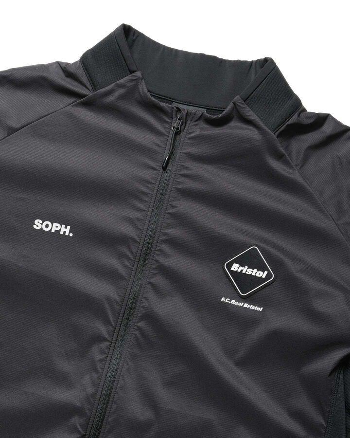 GRID FLEECE HYBRID BLOUSON,BLACK, medium image number 2