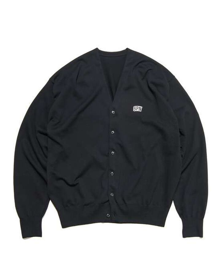 SPN WAPPEN KNIT CARDIGAN,BLACK, medium