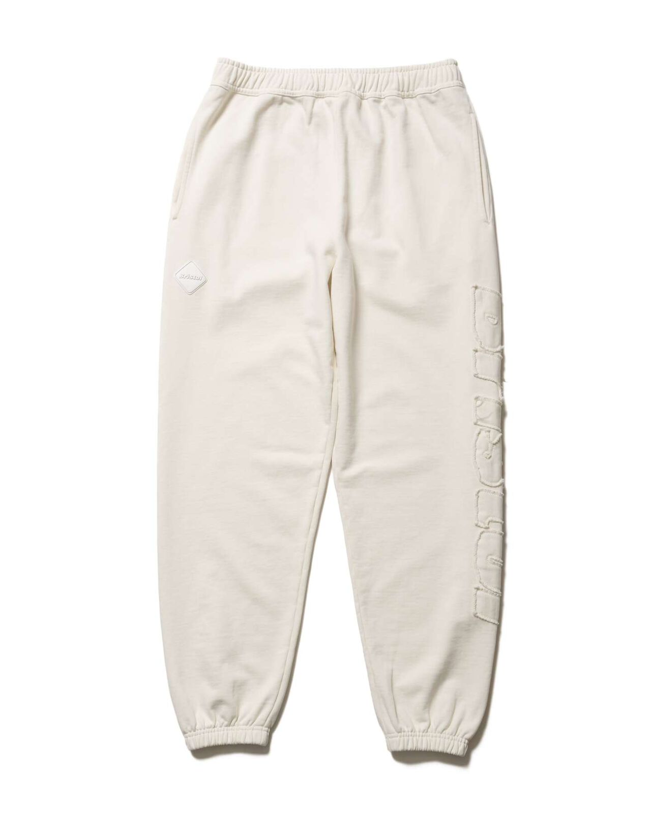 CUT-OFF LOGO SWEAT PANTS,OFF WHITE, large image number 0