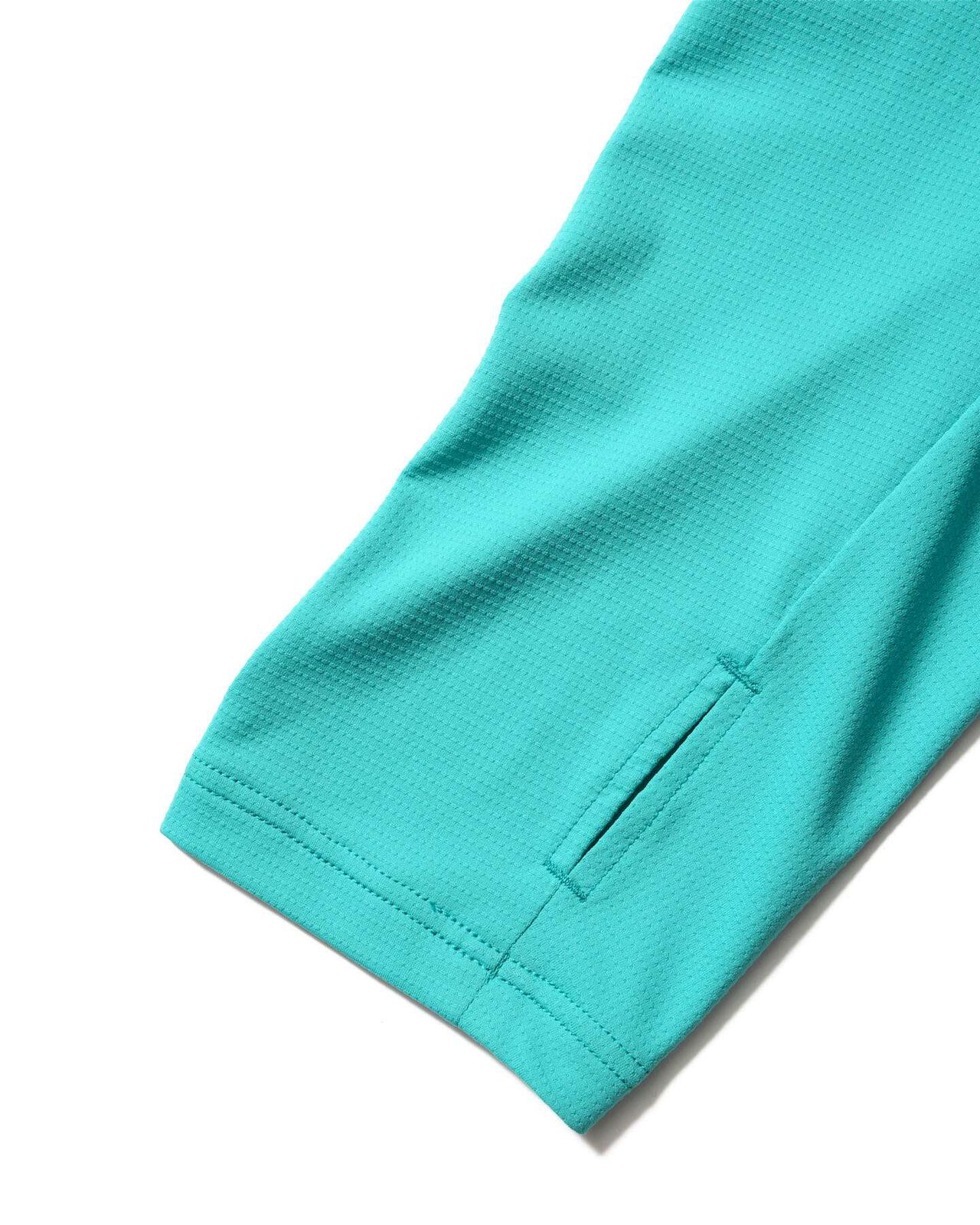 L/S MOCKNECK TOP,TURQUOISE, large image number 3
