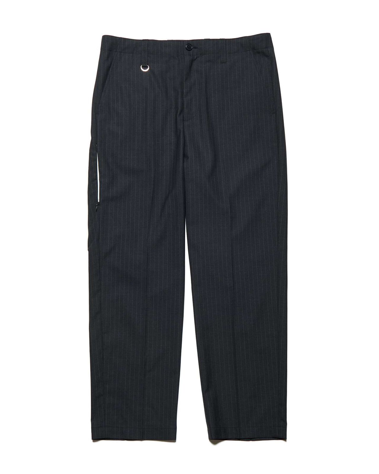 STRETCH WOOL SIDE POCKET TAPERED PANTS,A, large image number 0