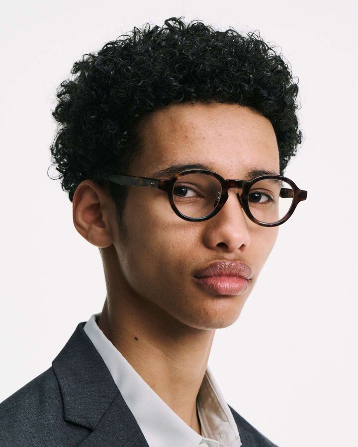 泰八郎謹製 ROUND GLASSES,BLACK, medium image number 5