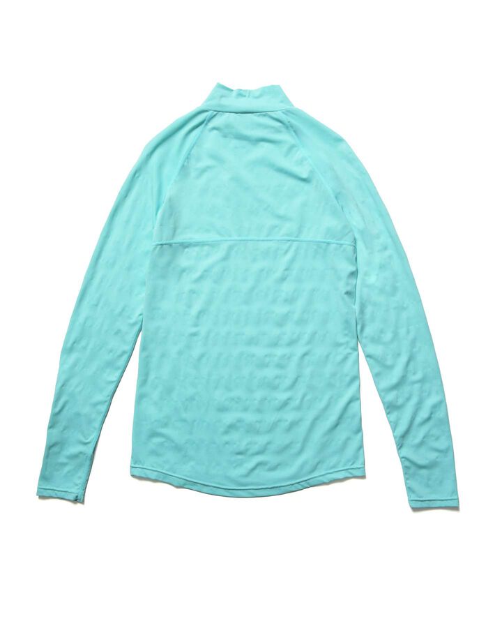 FREEZE TECH MOCKNECK L/S TOP,TURQUOISE, medium image number 1