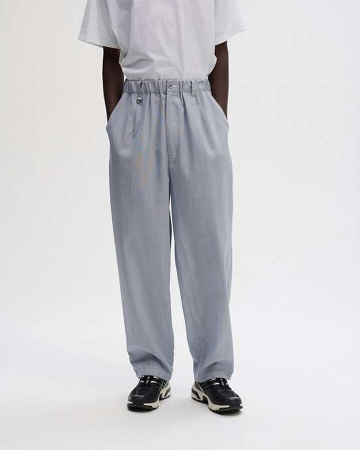 TAPERED BOLD PANTS,BLACK, medium image number 5