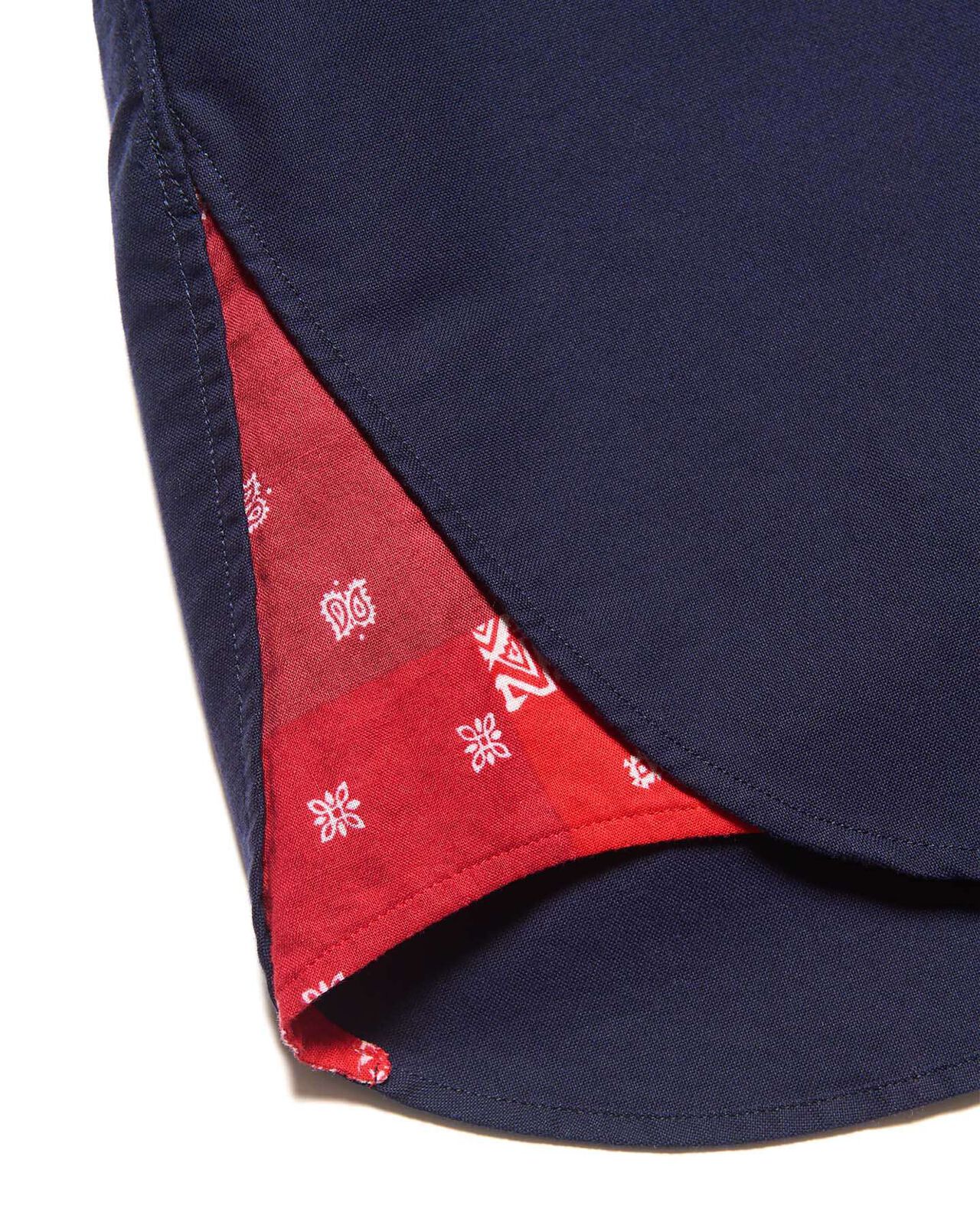 PATTERNED GUSSET SHIRT,NAVY, large image number 3