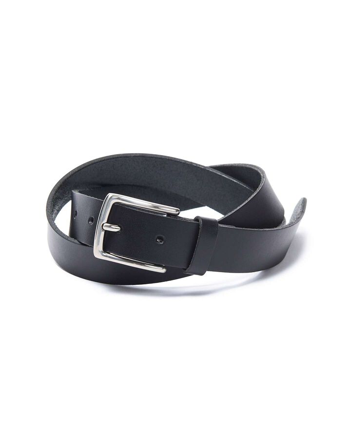STANDARD LEATHER BELT,BLACK, medium