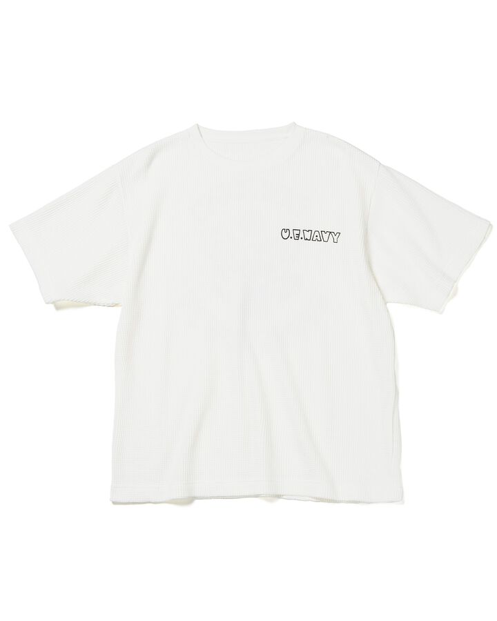 UE NAVY WAFFLE TEE,WHITE, medium
