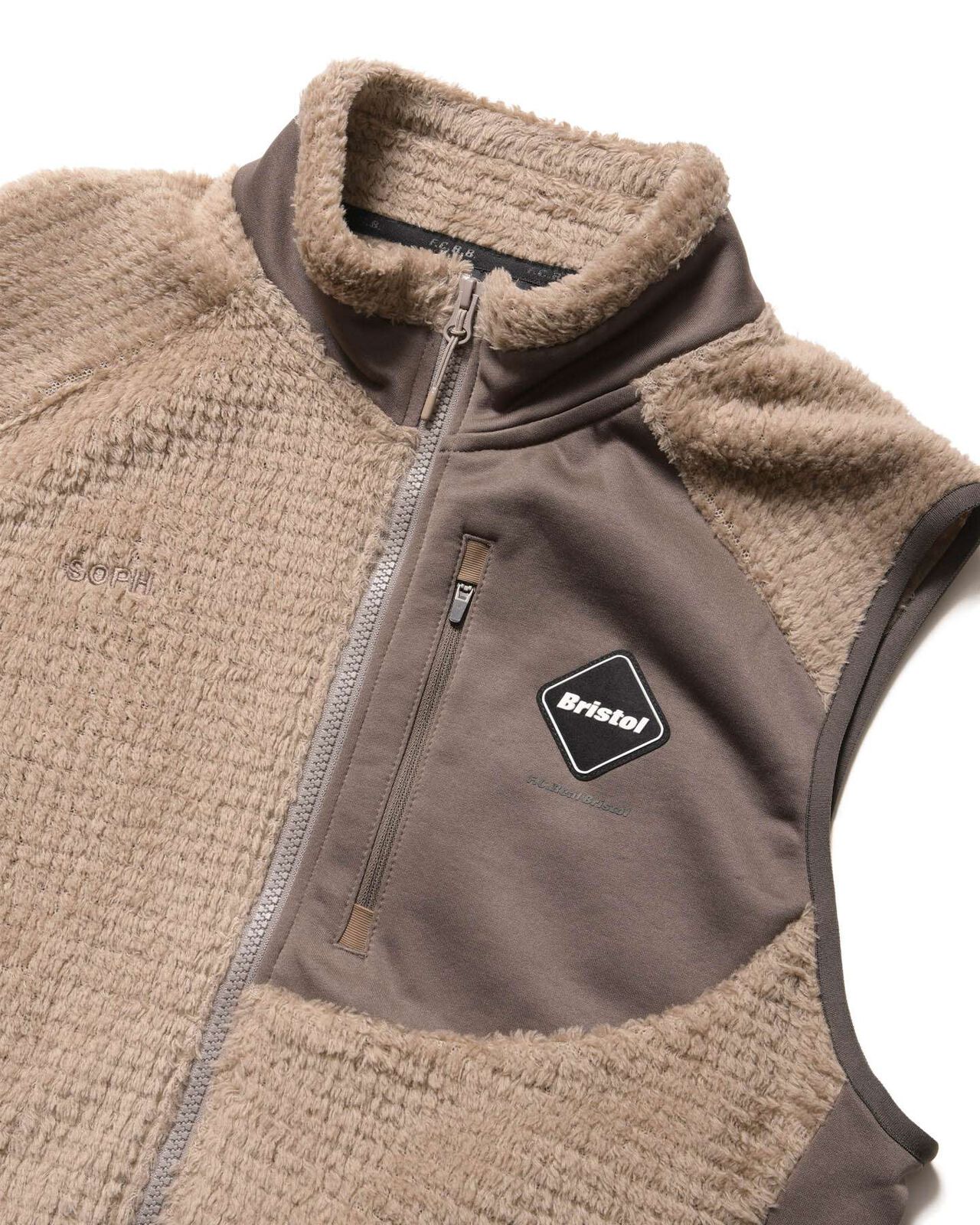 HYBRID FLEECE VEST,BEIGE, large image number 2