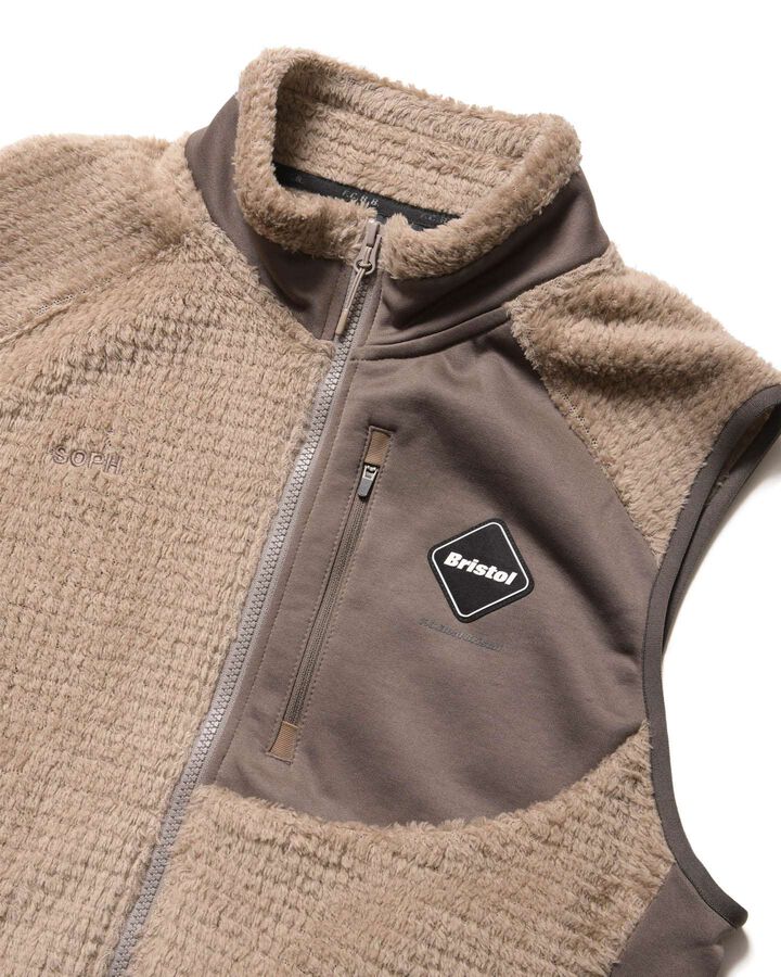 HYBRID FLEECE VEST,BEIGE, medium image number 2