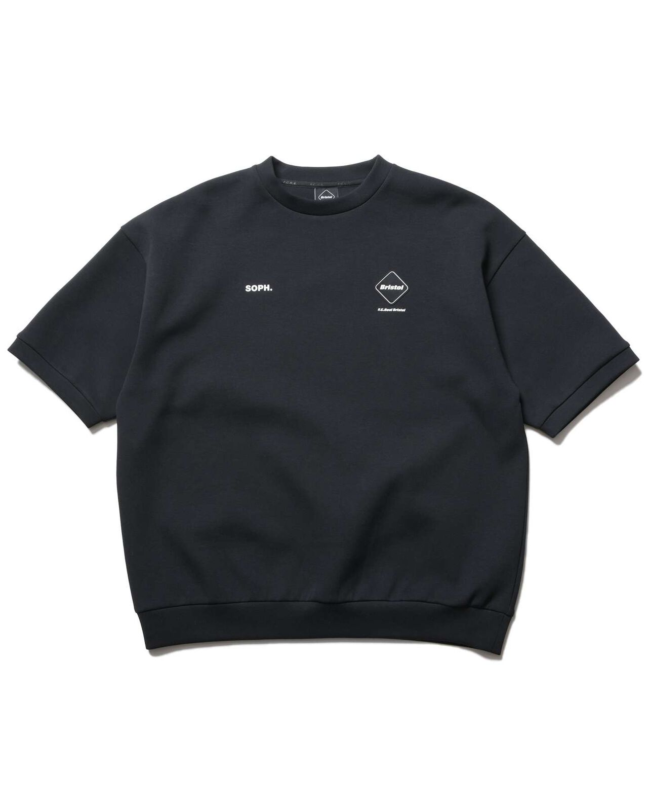 TECH SWEAT S/S CREWNECK TOP,BLACK, large image number 0