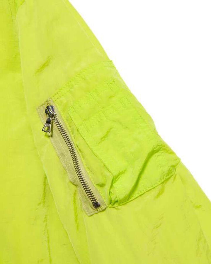 CRYSTAL NYLON FLIGHT JACKET,YELLOW, medium image number 3