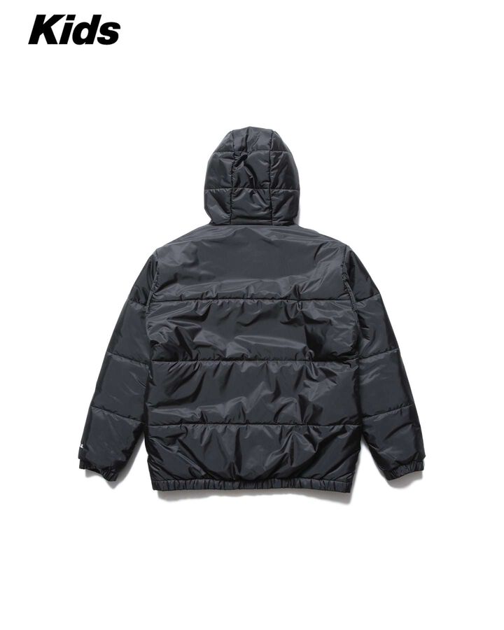 BASIC PADDED HOODED JACKET,BLACK, medium image number 1